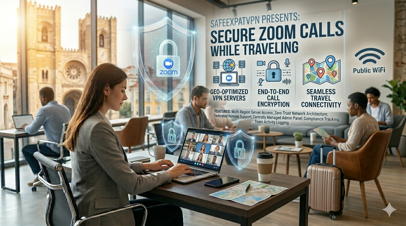 secure Zoom calls while traveling