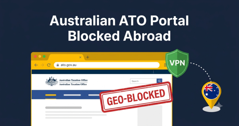 Australian ATO Portal Blocked Abroad