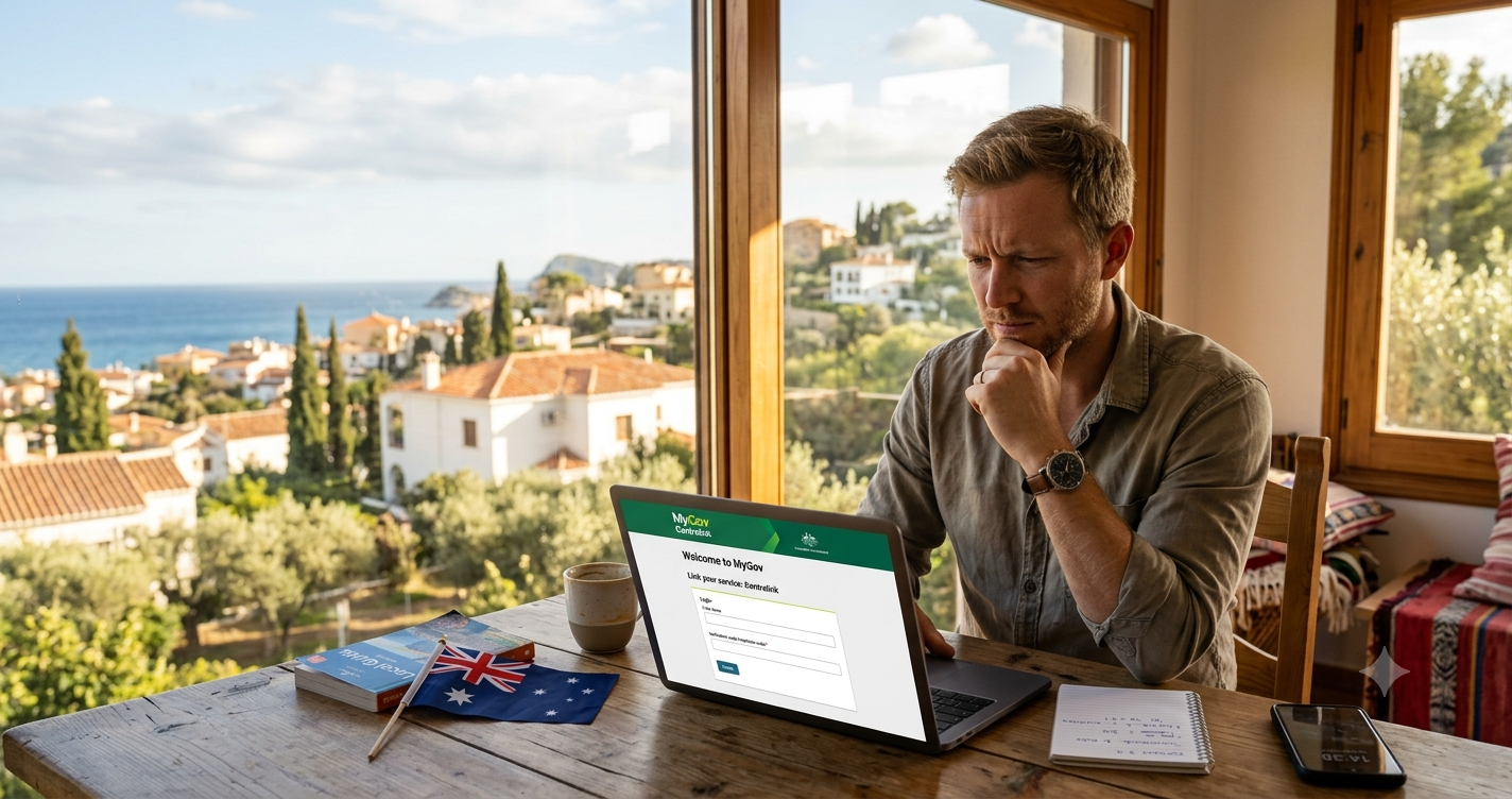 Australian Centrelink blocked abroad