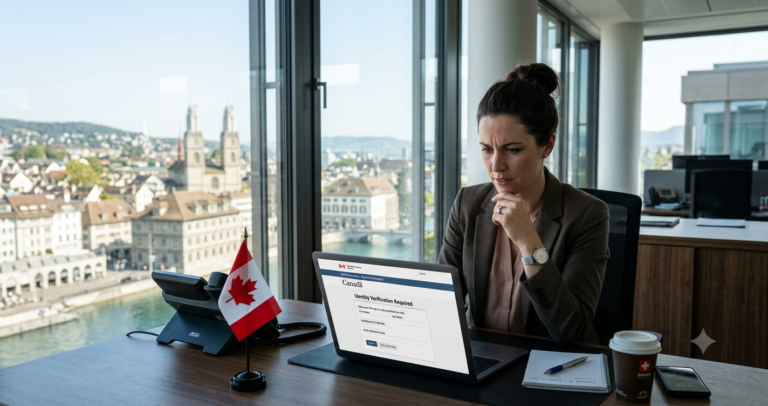 Canadian CRA portal blocked abroad