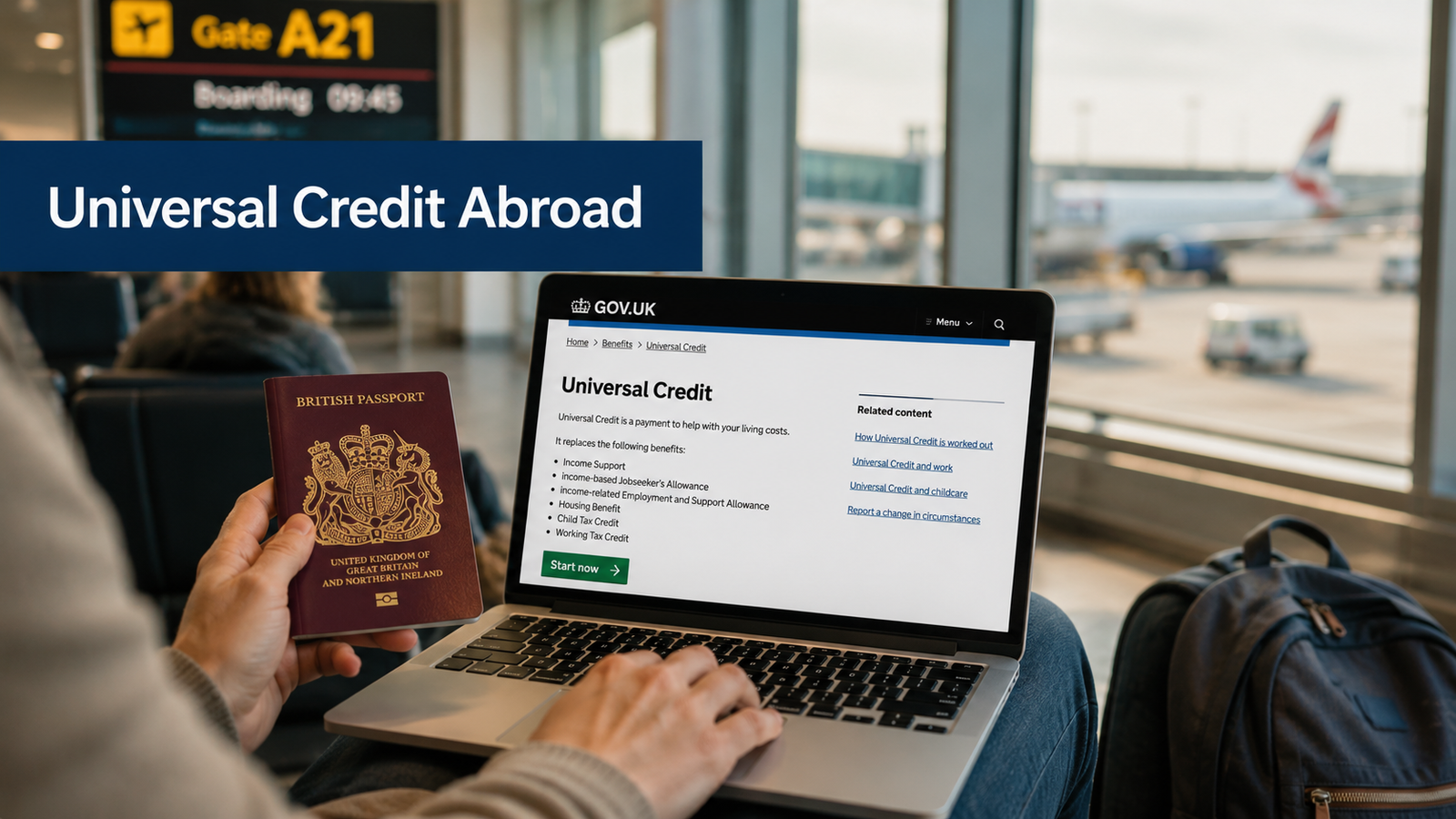 Universal Credit portal abroad