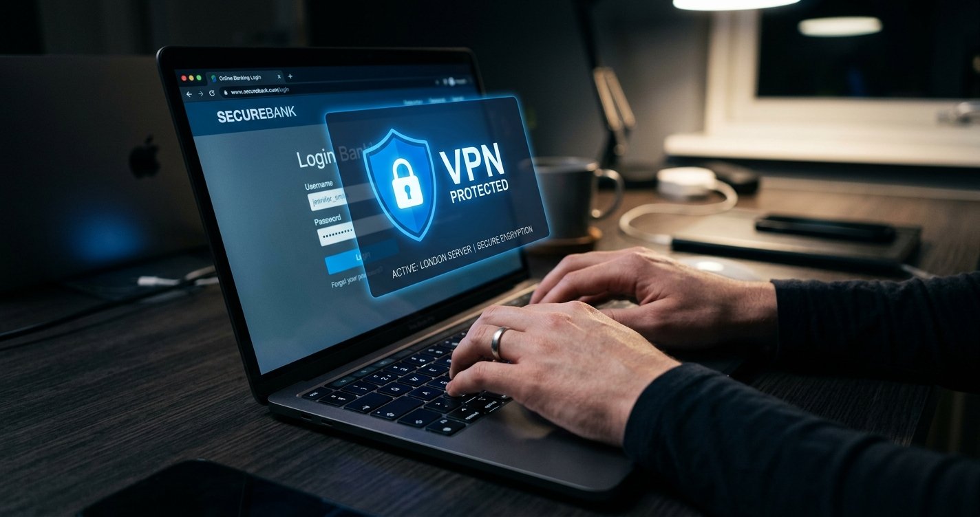 does my bank know I'm using a VPN