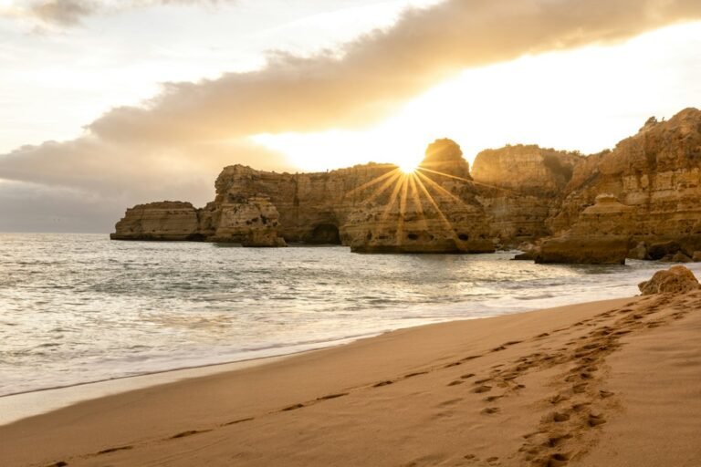 BBC iPlayer in Portugal - Praia da Marinha on the Algarve coast