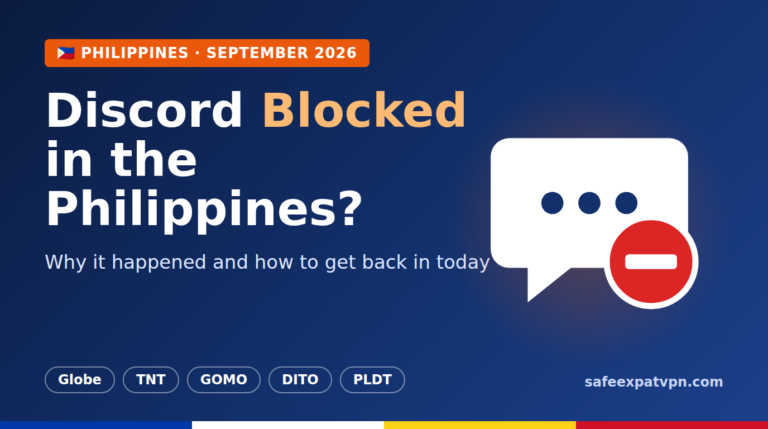 Discord blocked in the Philippines