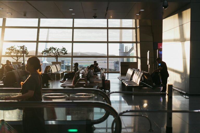 Lloyds app not working abroad - traveller waiting at the airport