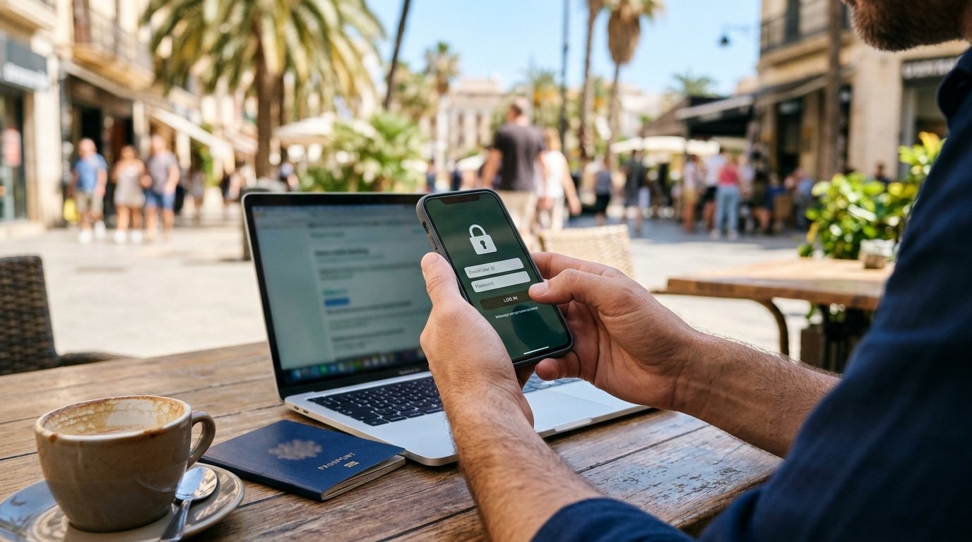 Banque en ligne bloquée à l’étranger